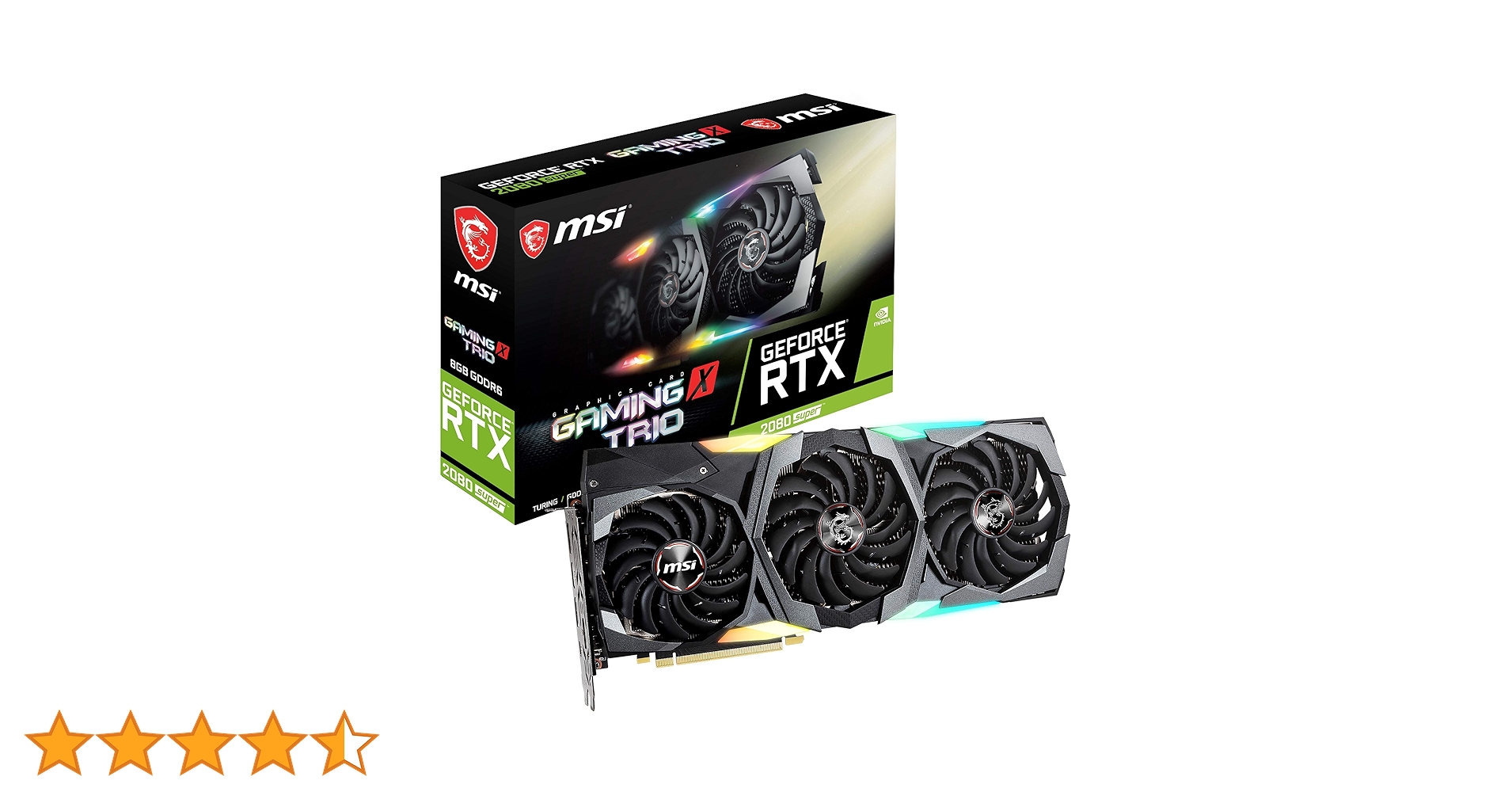 MSI Gaming GeForce RTX 2080 Super 8GB GDRR6 256-Bit HDMI/DP